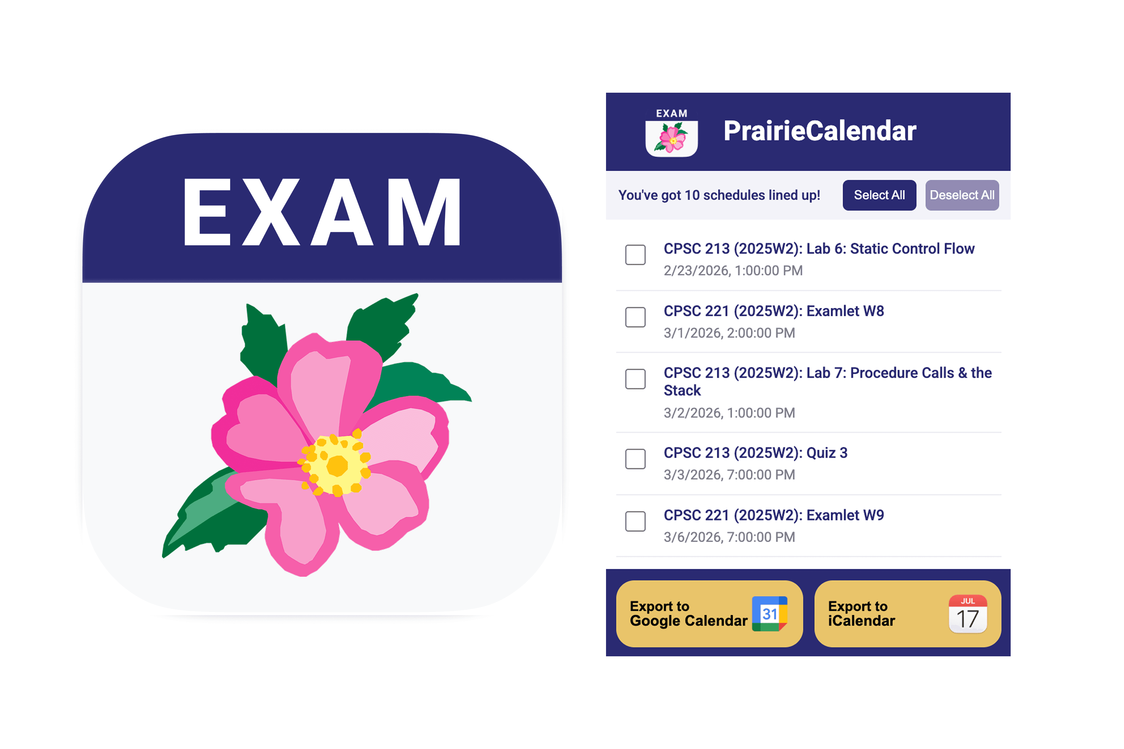 PrairieCalendar showcase gallery slide 2